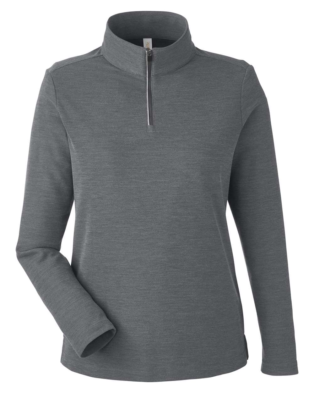 Core365 Women's Fusion ChromaSoft™ Pique Quarter-Zip Pullover - CE405W Carbon Heather