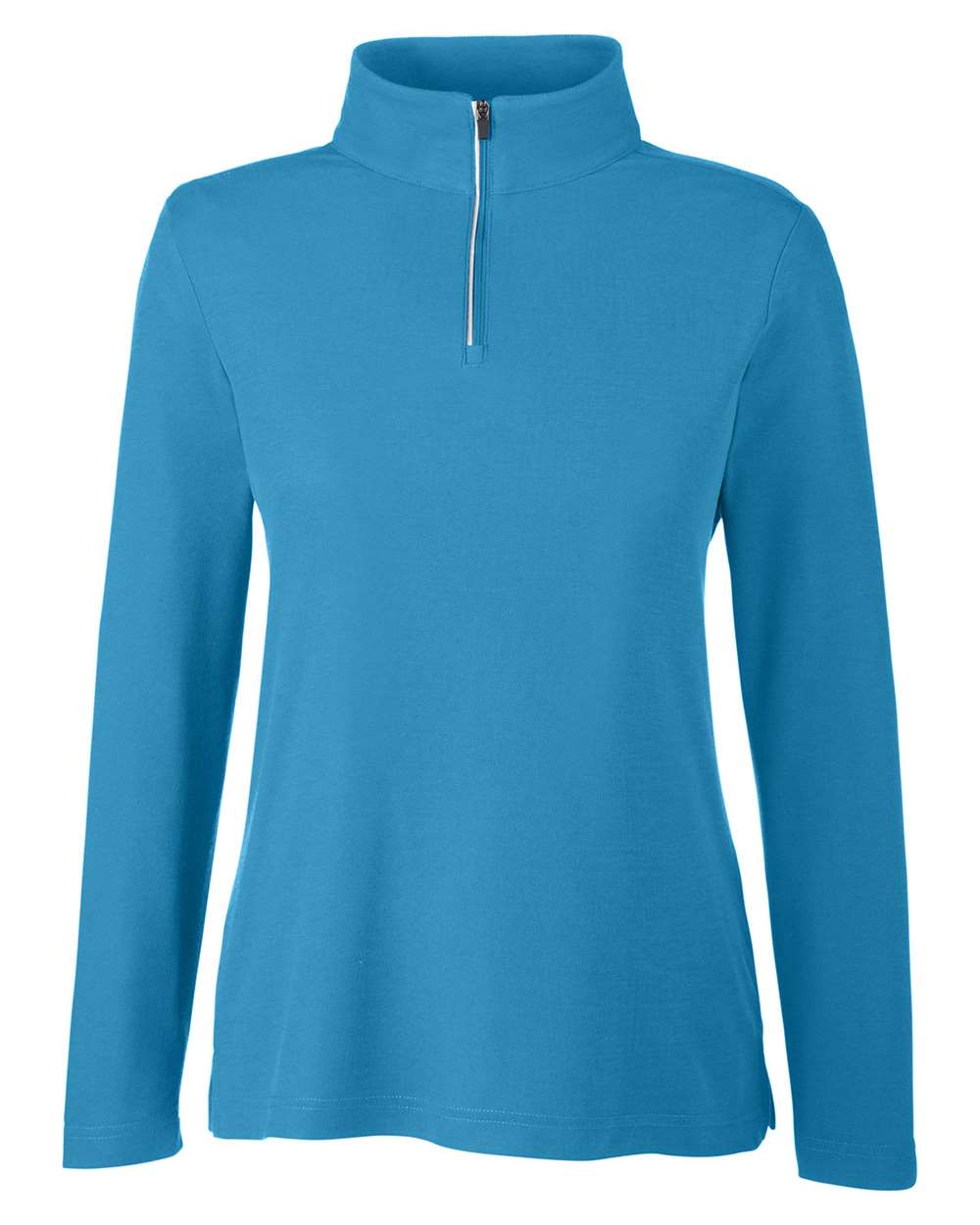 Core365 Women's Fusion ChromaSoft™ Pique Quarter-Zip Pullover - CE405W Electric Blue