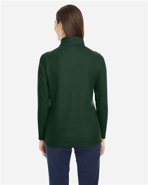 Core365 Women's Fusion ChromaSoft™ Pique Quarter-Zip Pullover - CE405W Forest