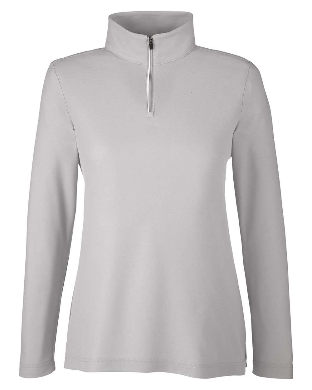 Core365 Women's Fusion ChromaSoft™ Pique Quarter-Zip Pullover - CE405W Platinum