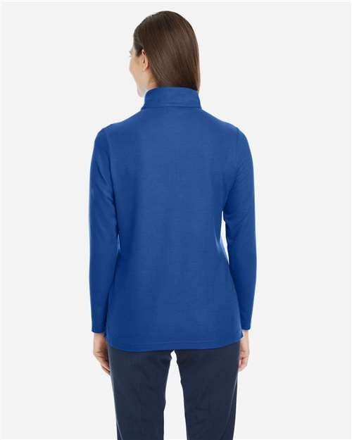 Core365 Women's Fusion ChromaSoft™ Pique Quarter-Zip Pullover - CE405W True Royal