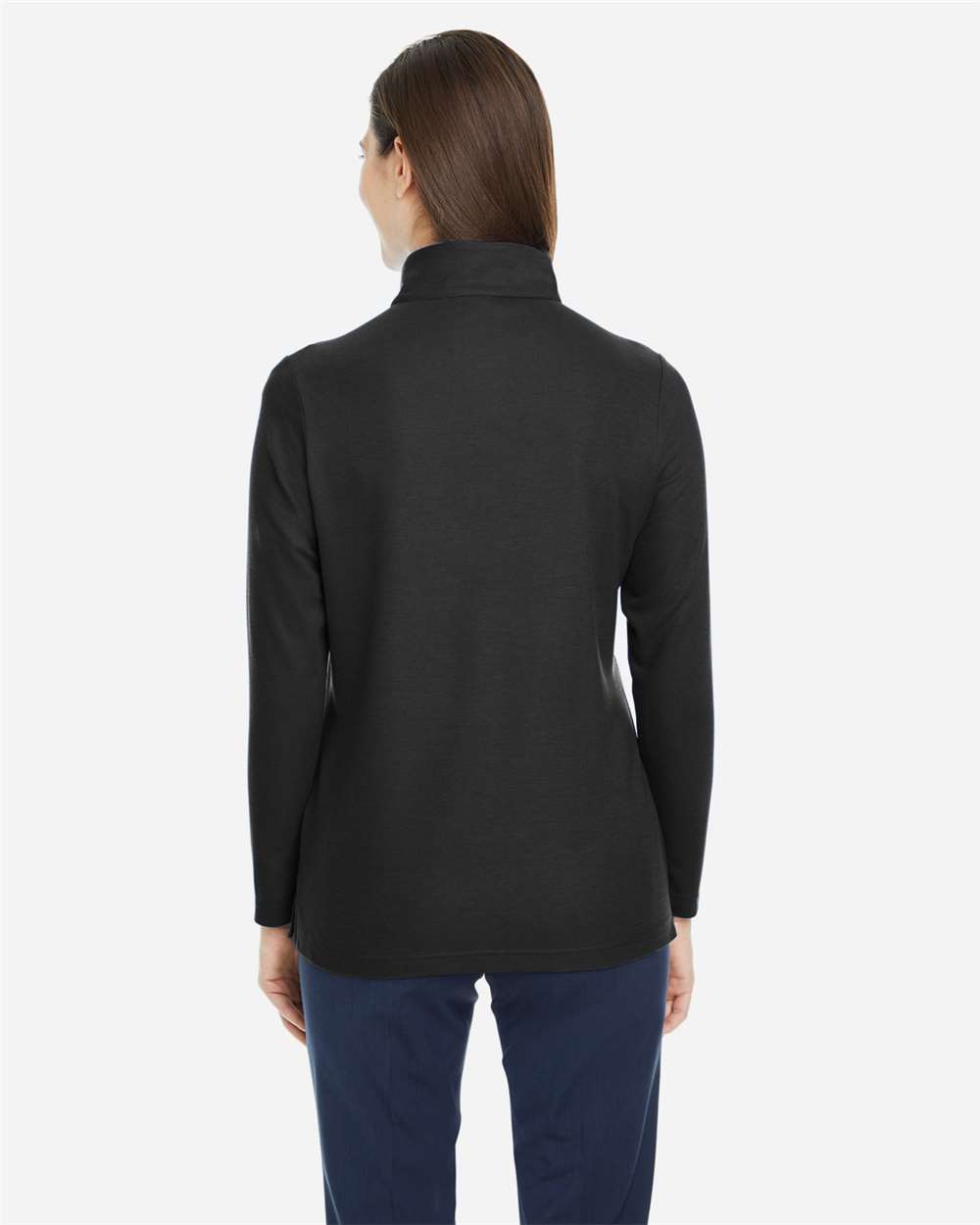 Core365 Women's Fusion ChromaSoft™ Pique Quarter-Zip Pullover - CE405W Black