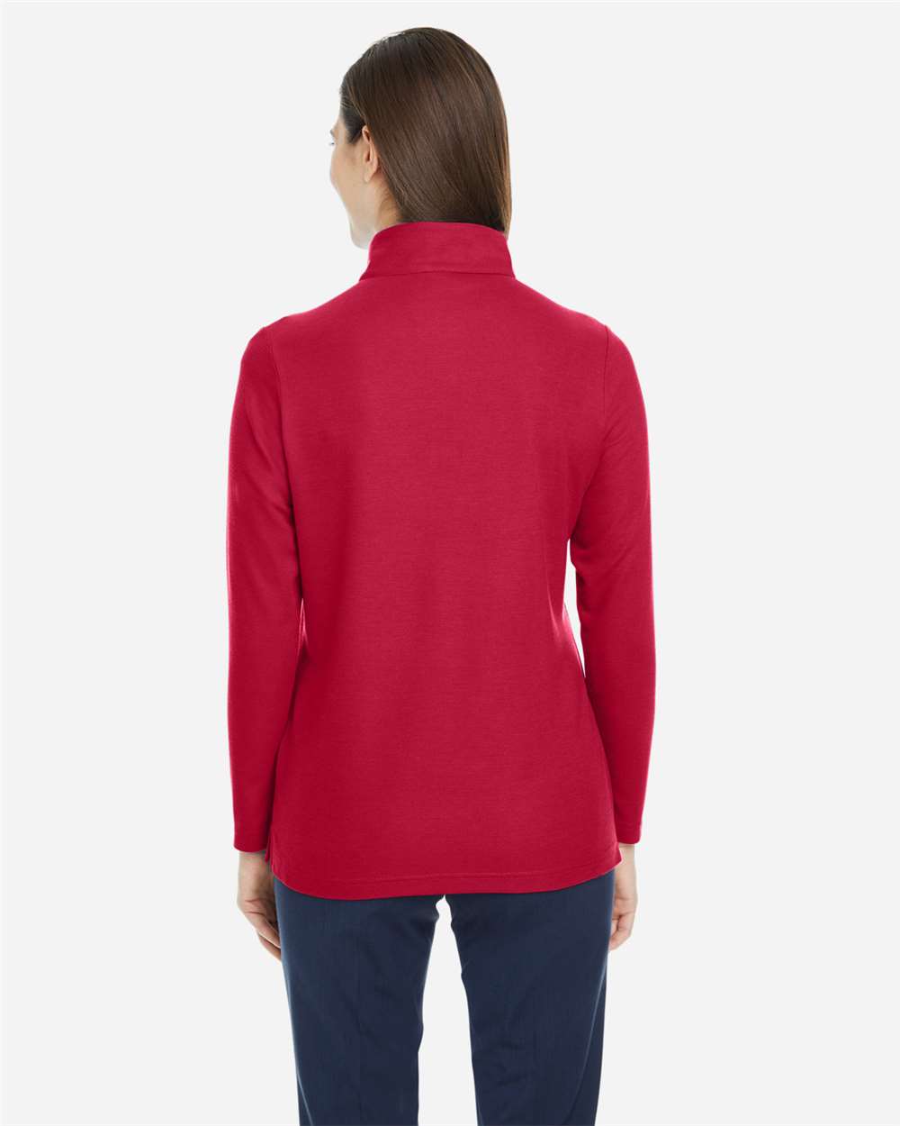 Core365 Women's Fusion ChromaSoft™ Pique Quarter-Zip Pullover - CE405W Classic Red