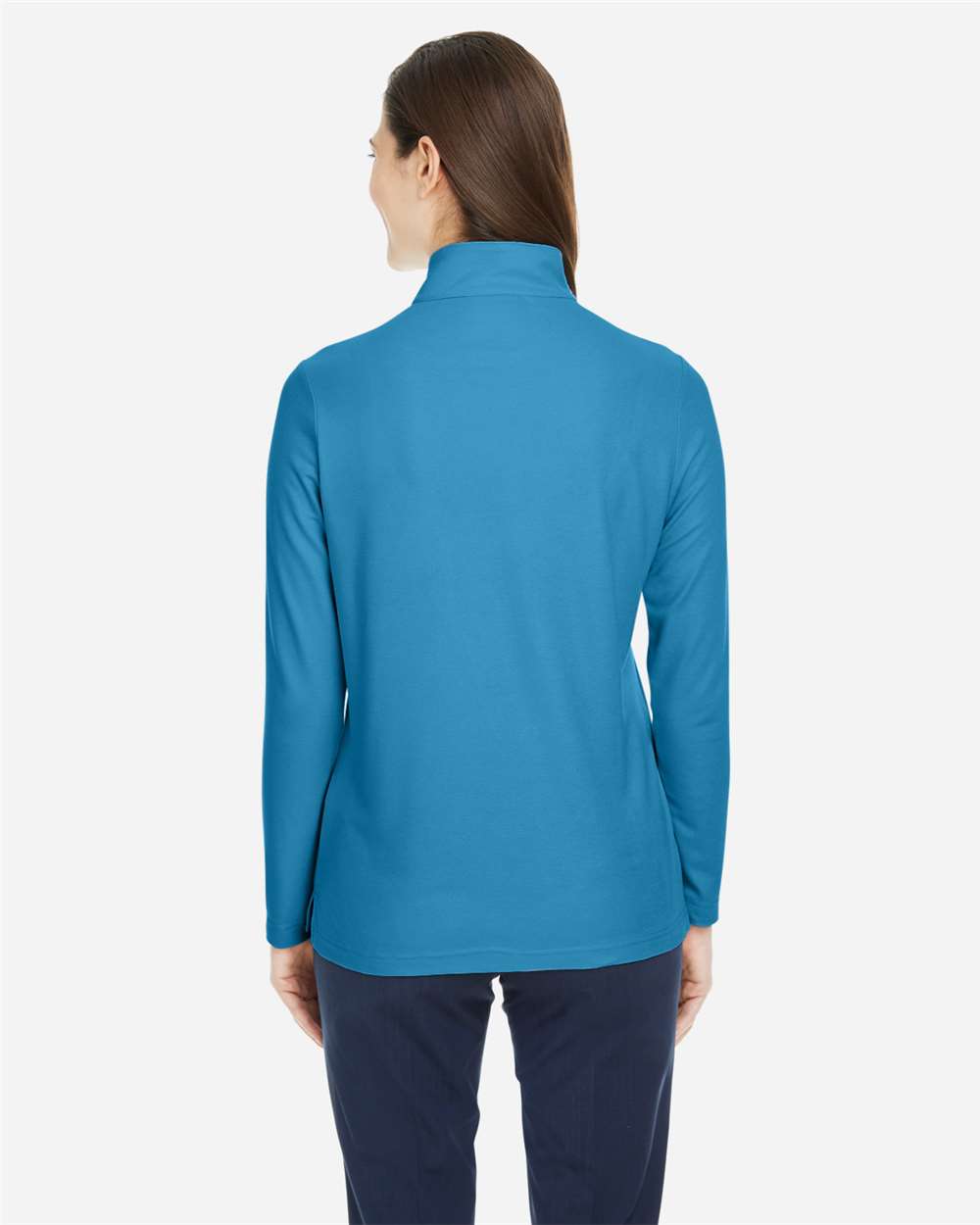 Core365 Women's Fusion ChromaSoft™ Pique Quarter-Zip Pullover - CE405W Electric Blue