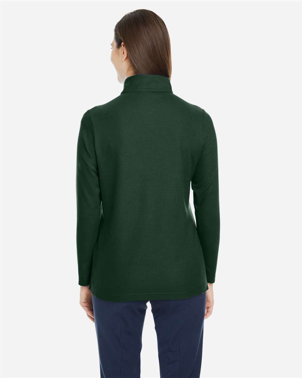 Core365 Women's Fusion ChromaSoft™ Pique Quarter-Zip Pullover - CE405W Forest