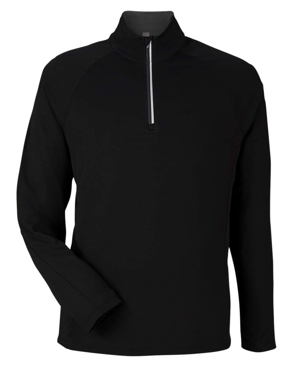 Core365 Men's Origin Performance Pique Quarter-Zip Pullover - CE418 Black- Carbon