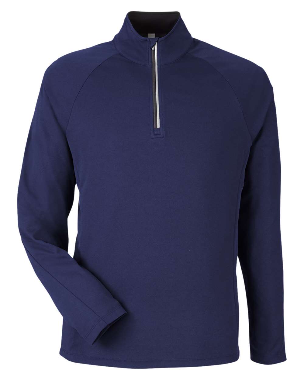 Core365 Men's Origin Performance Pique Quarter-Zip Pullover - CE418 Classic Navy Heather- Carbon