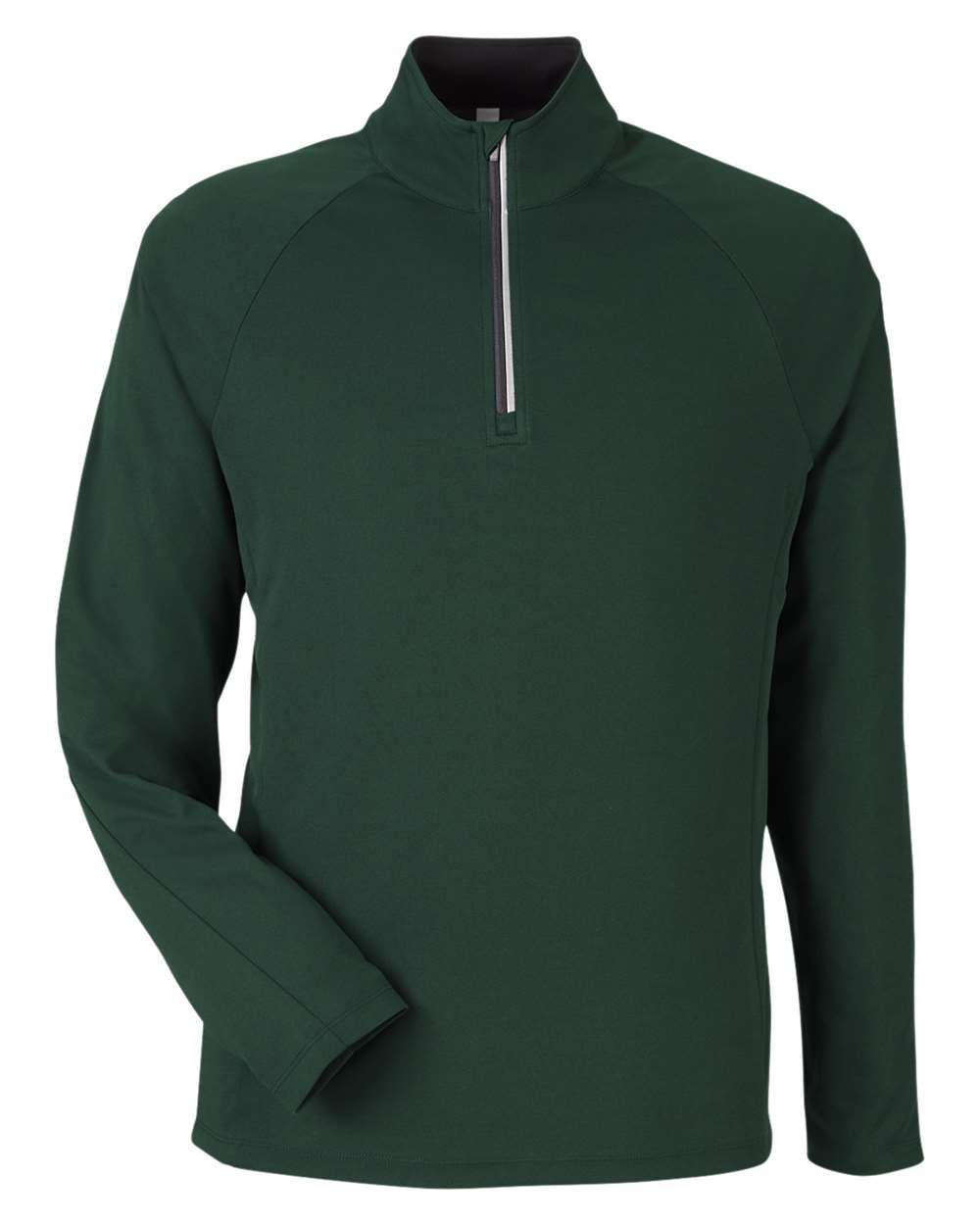 Core365 Men's Origin Performance Pique Quarter-Zip Pullover - CE418 Forest- Carbon