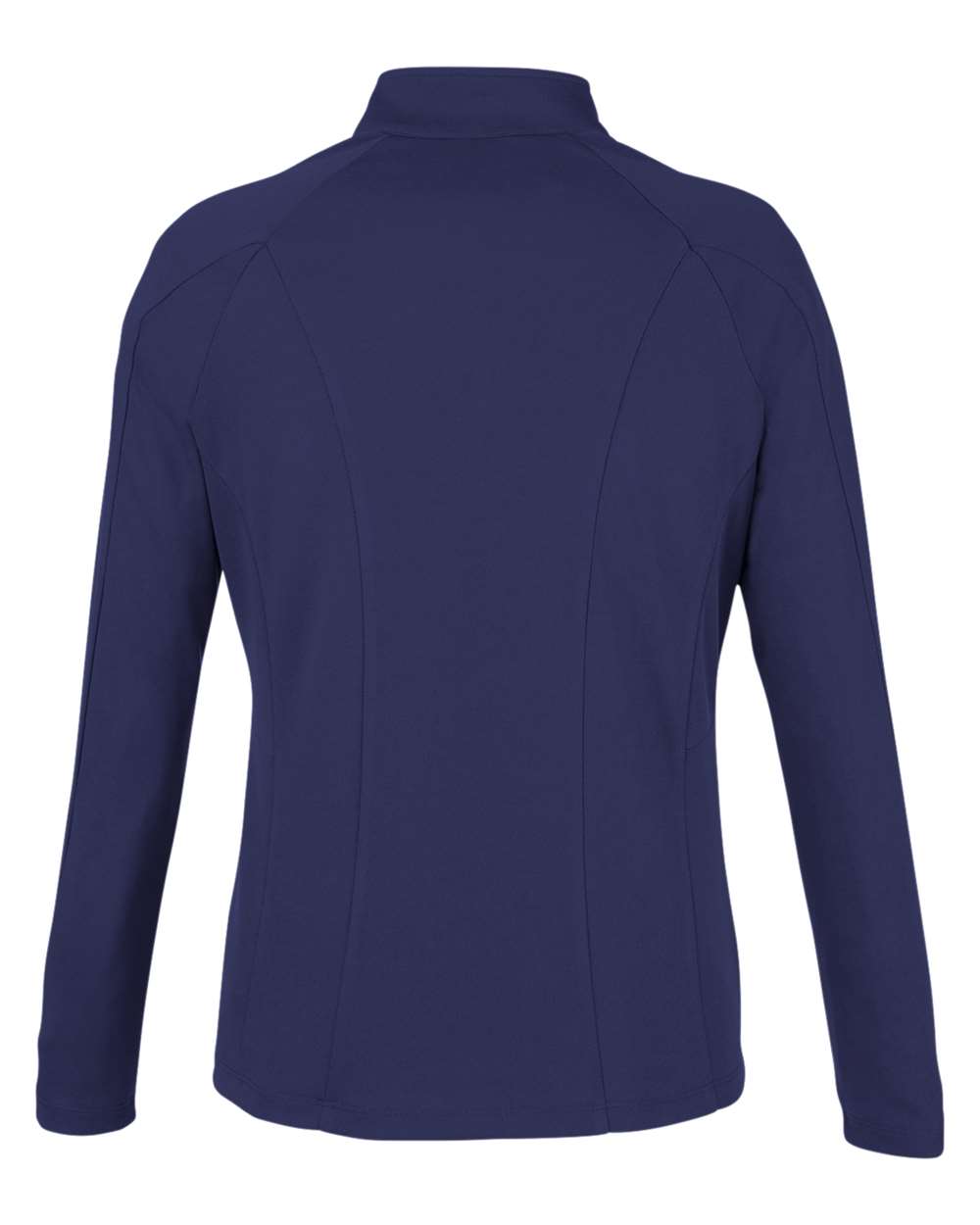 Core365 Women's Origin Performance Pique Quarter-Zip Pullover - CE418W Classic Navy Heather- Carbon