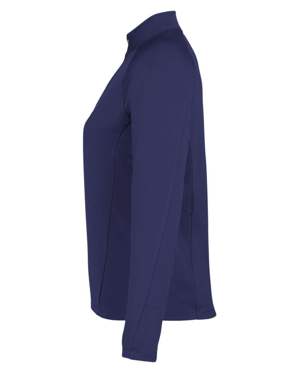 Core365 Women's Origin Performance Pique Quarter-Zip Pullover - CE418W Classic Navy Heather- Carbon