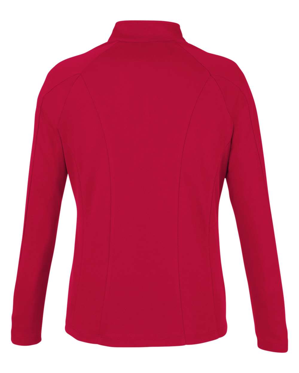 Core365 Women's Origin Performance Pique Quarter-Zip Pullover - CE418W Classic Red- Carbon