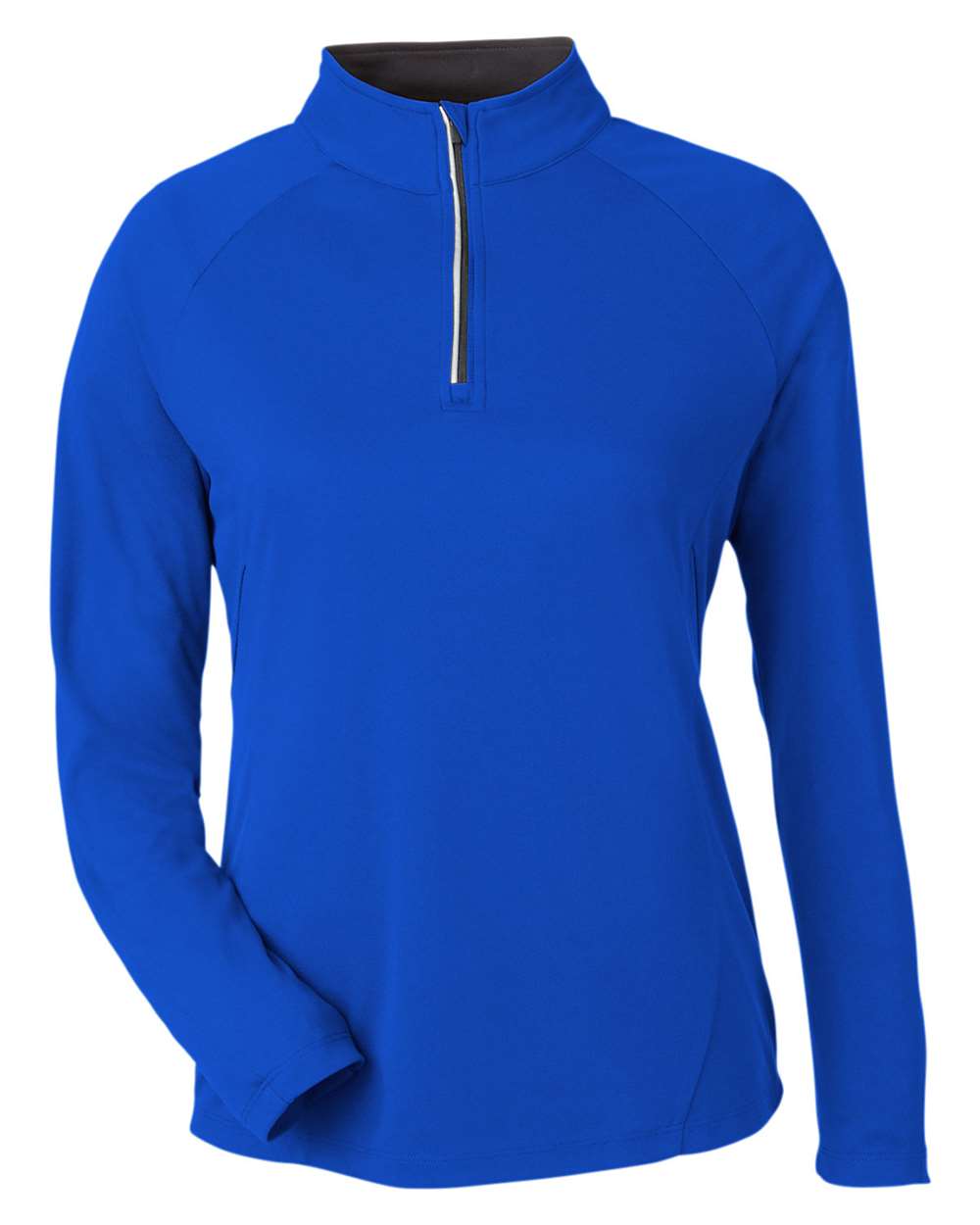 Core365 Women's Origin Performance Pique Quarter-Zip Pullover - CE418W True Royal- Carbon