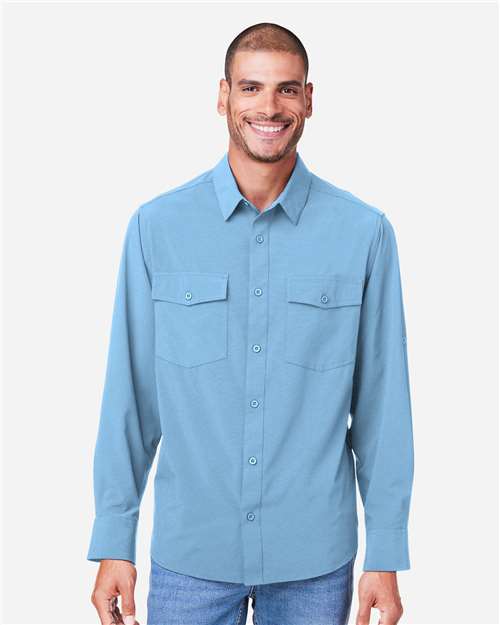 Core365 Men's Ultra UVP® Marina Shirt - CE510L Columbia Blue