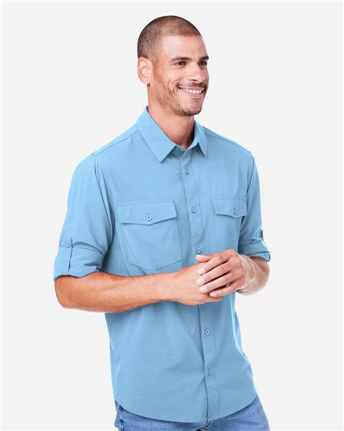 Core365 Men's Ultra UVP® Marina Shirt - CE510L Columbia Blue