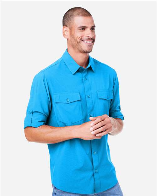 Core365 Men's Ultra UVP® Marina Shirt - CE510L Electric Blue