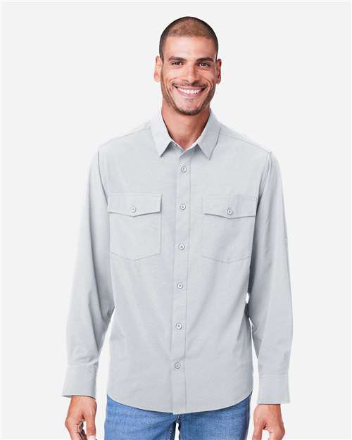 Core365 Men's Ultra UVP® Marina Shirt - CE510L Platinum