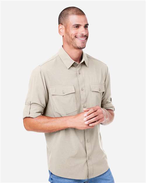 Core365 Men's Ultra UVP® Marina Shirt - CE510L Stone