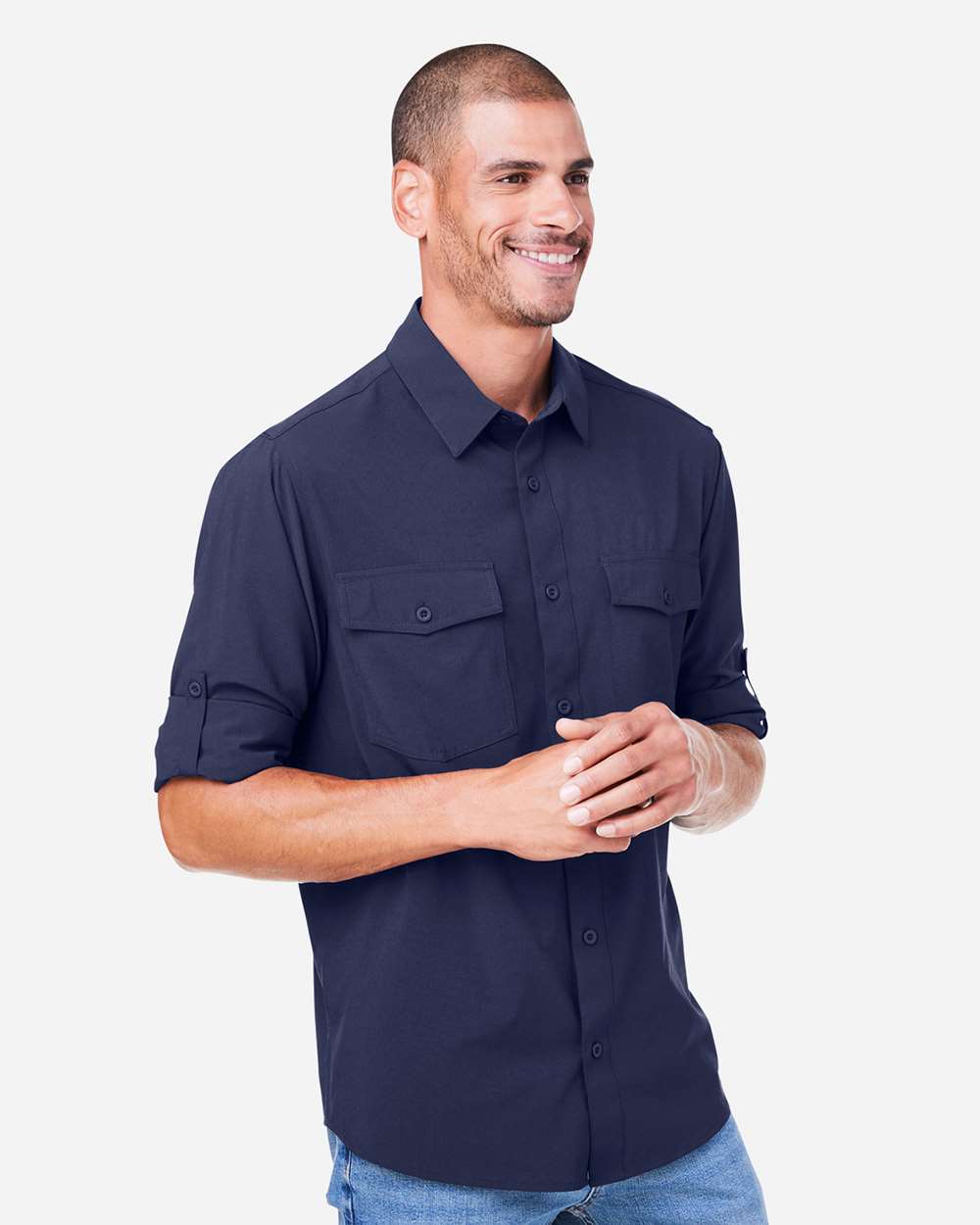 Core365 Men's Ultra UVP® Marina Shirt - CE510L Classic Navy