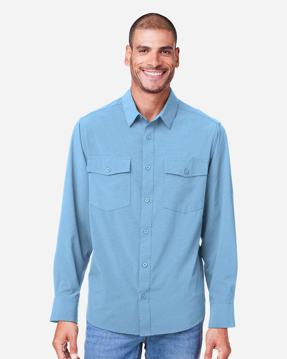 Core365 Men's Ultra UVP® Marina Shirt - CE510L Columbia Blue