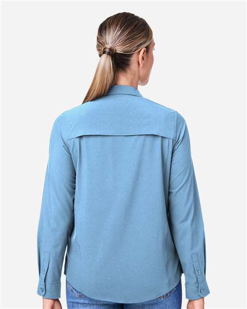 Core365 Women's Ultra UVP® Marina Shirt - CE510LW Columbia Blue