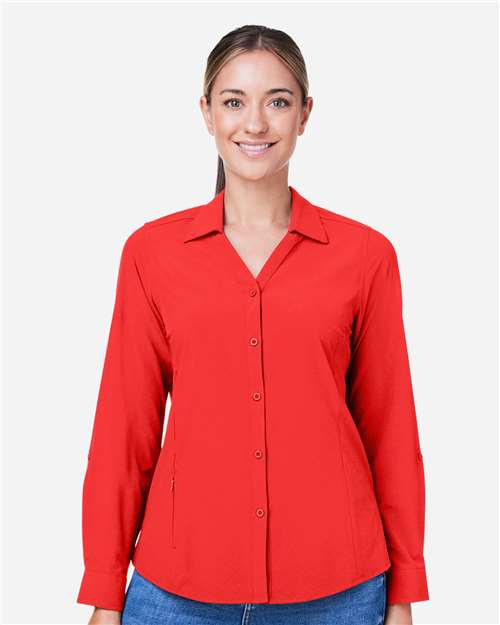 Core365 Women's Ultra UVP® Marina Shirt - CE510LW Marina Red