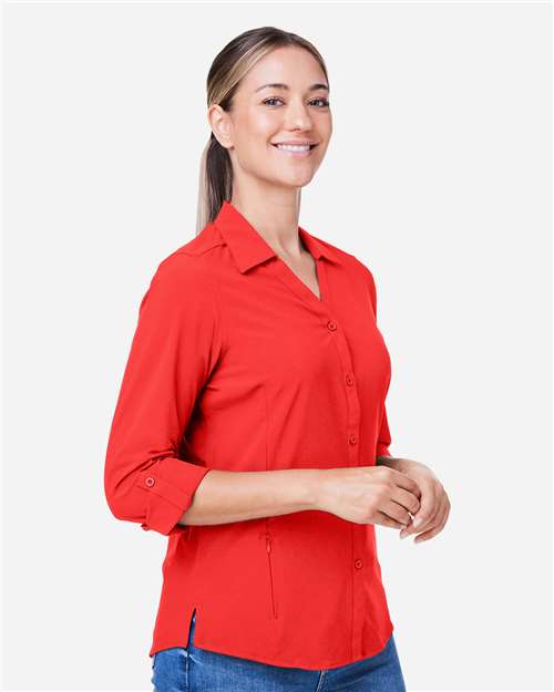 Core365 Women's Ultra UVP® Marina Shirt - CE510LW Marina Red
