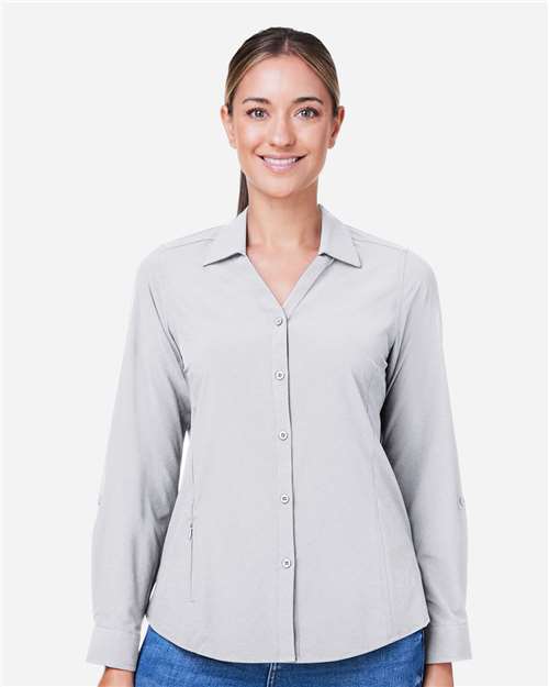 Core365 Women's Ultra UVP® Marina Shirt - CE510LW Platinum