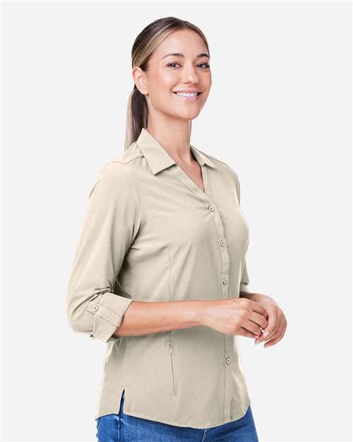 Core365 Women's Ultra UVP® Marina Shirt - CE510LW Stone
