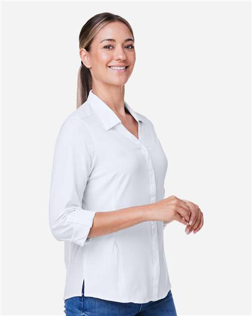 Core365 Women's Ultra UVP® Marina Shirt - CE510LW White