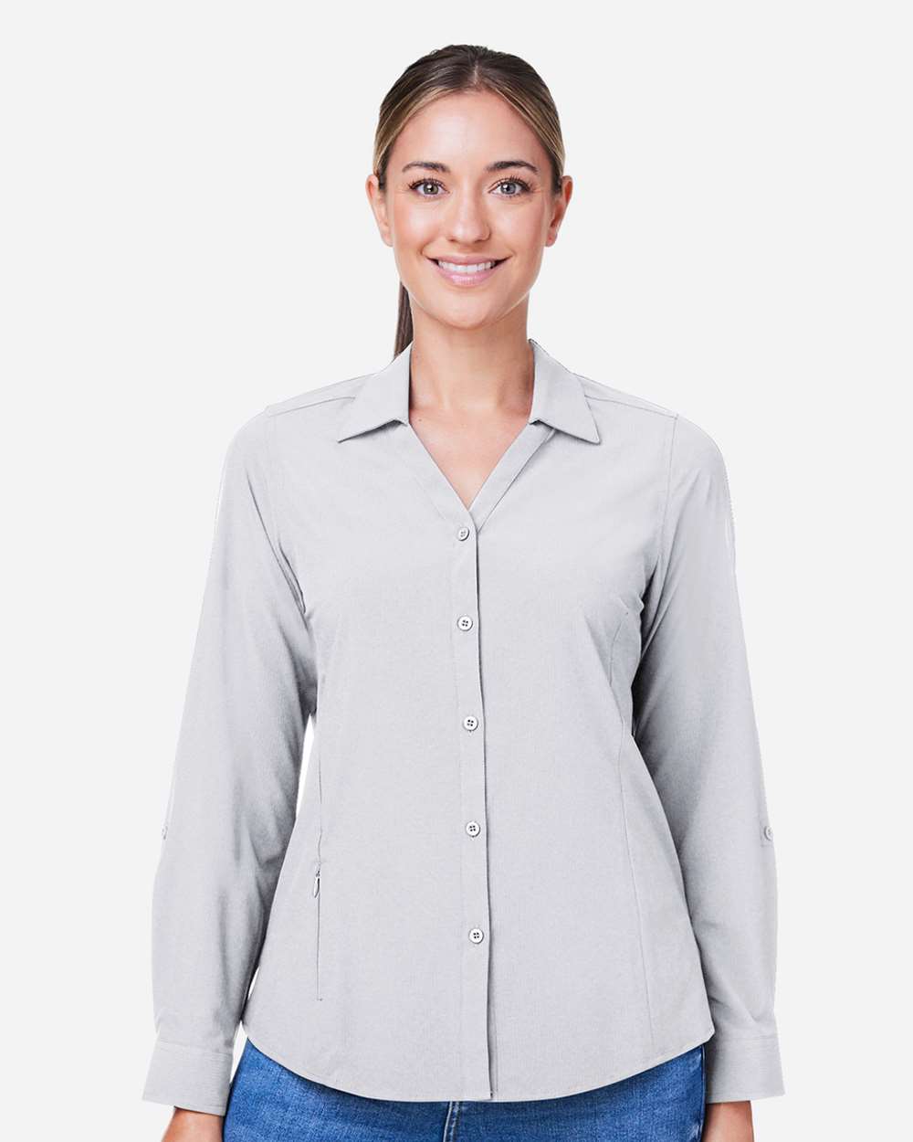 Core365 Women's Ultra UVP® Marina Shirt - CE510LW Platinum