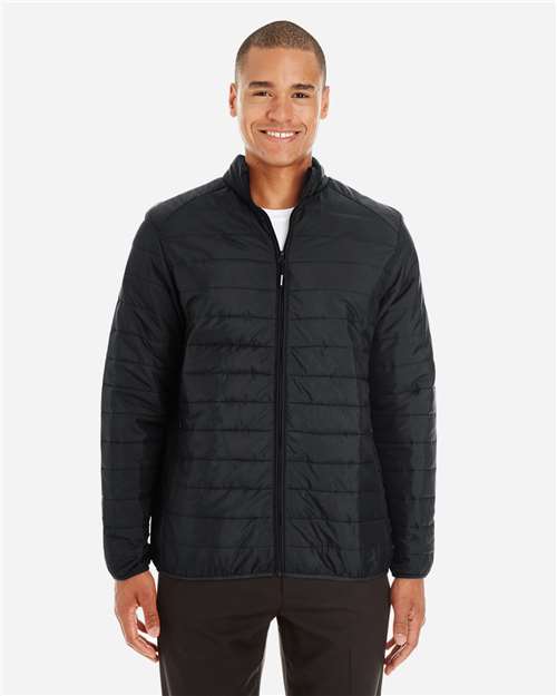 Core365 Men's Prevail Packable Puffer Jacket - CE700 Black