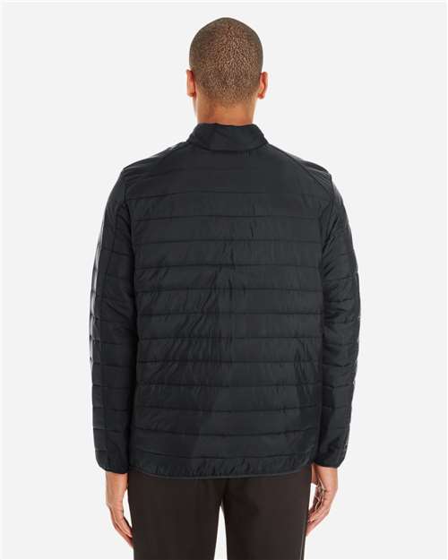 Core365 Men's Prevail Packable Puffer Jacket - CE700 Black