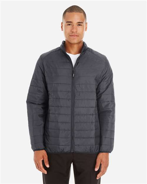 Core365 Men's Prevail Packable Puffer Jacket - CE700 Carbon