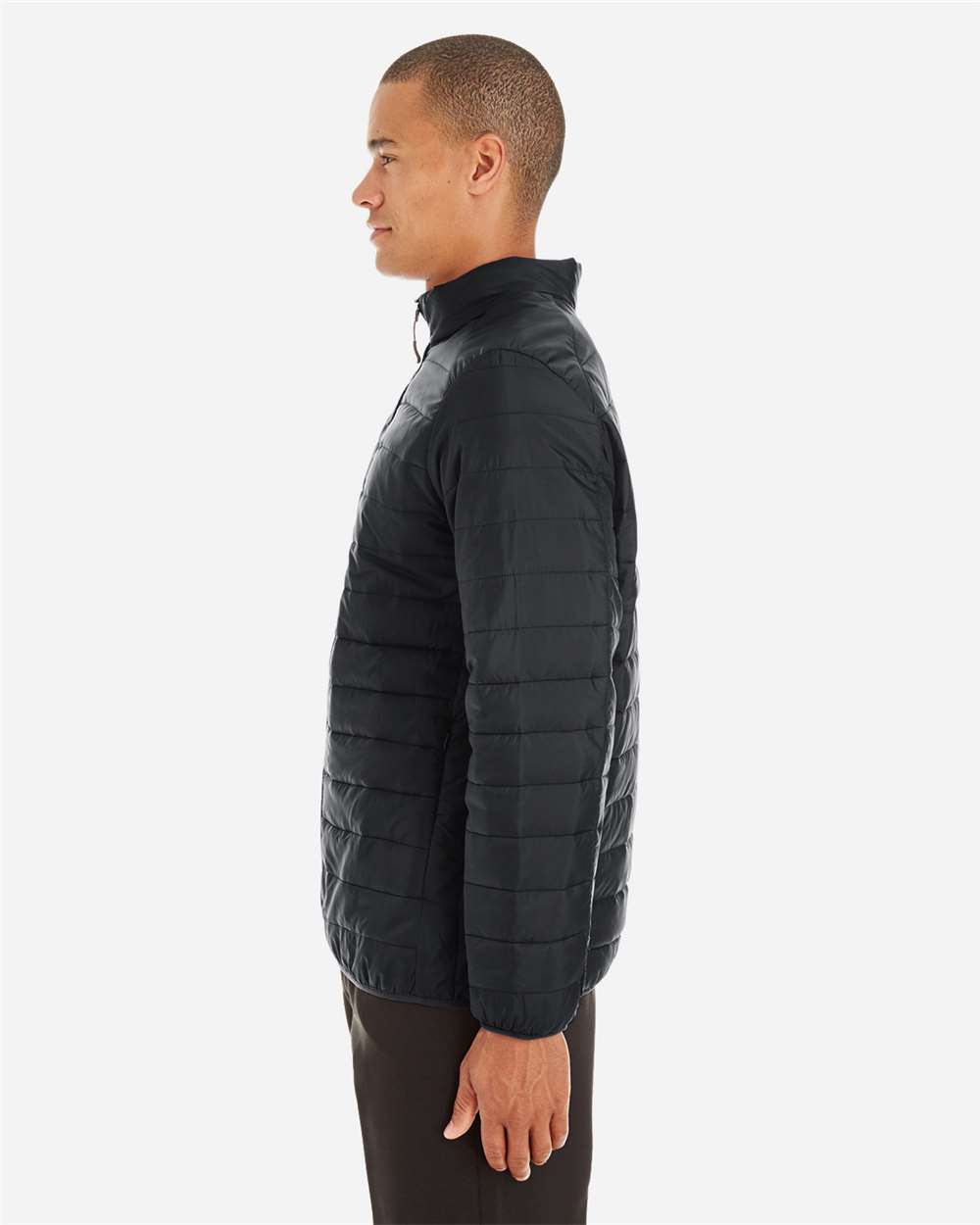 Core365 Men's Prevail Packable Puffer Jacket - CE700 Black