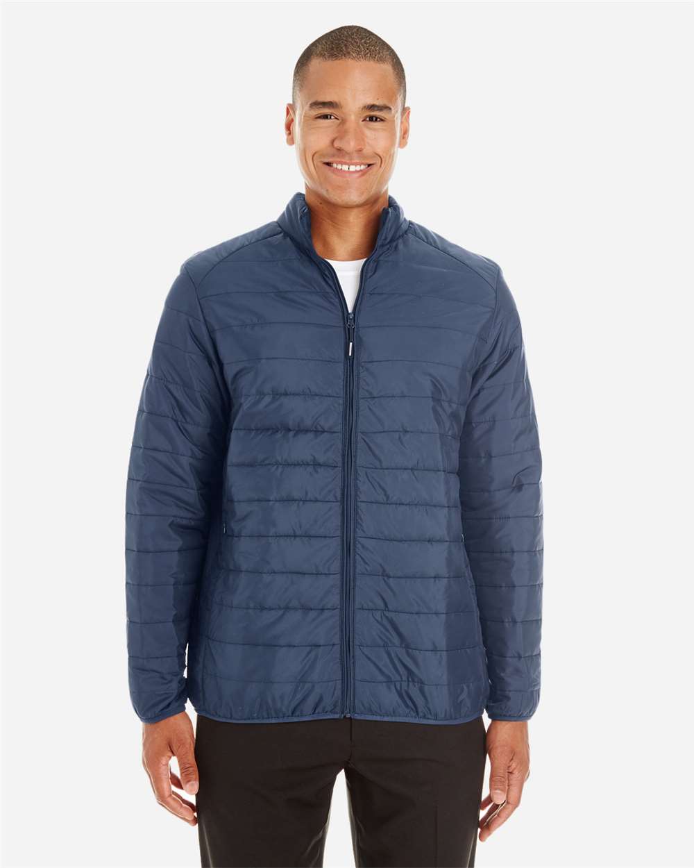 Core365 Men's Prevail Packable Puffer Jacket - CE700 Classic Navy