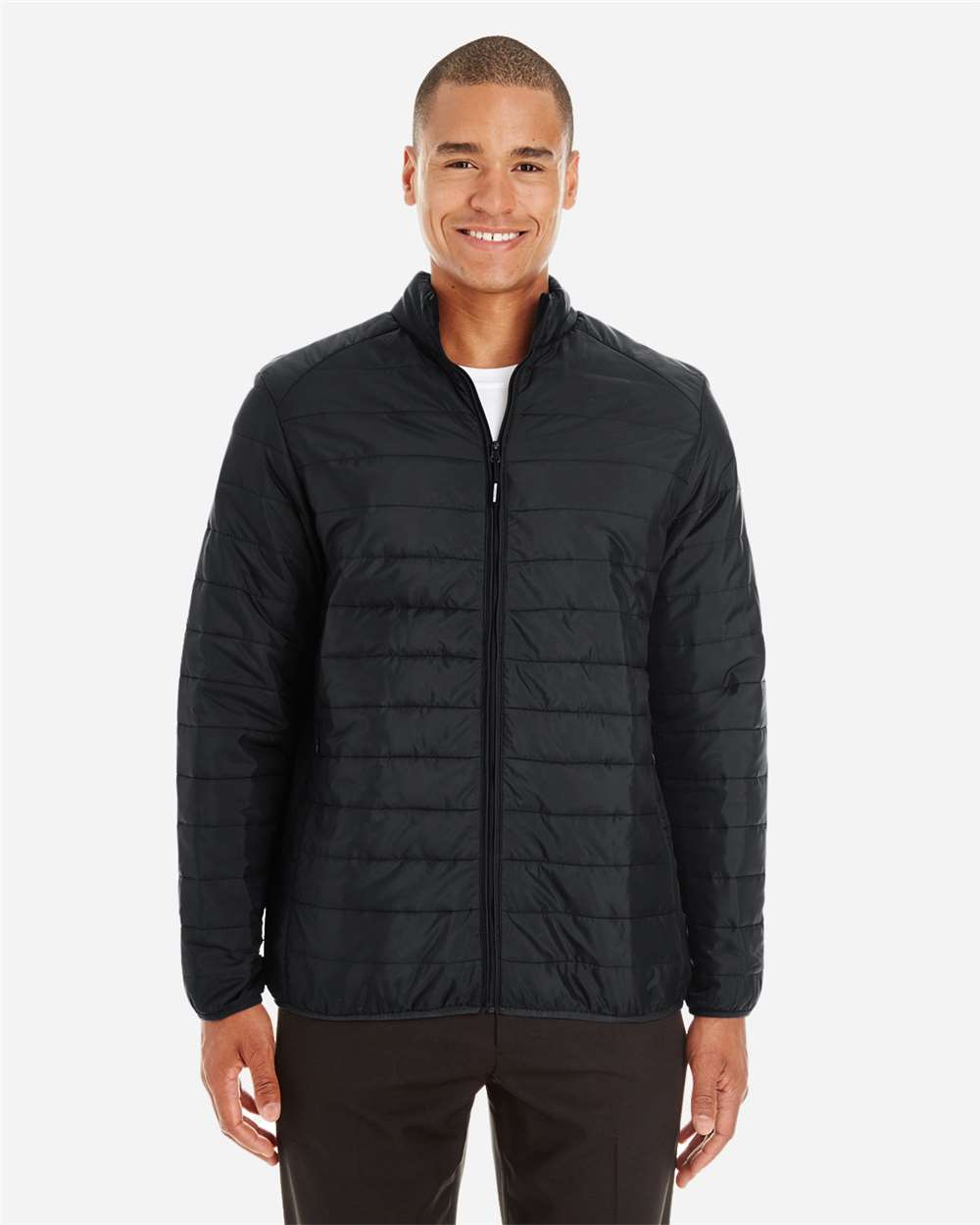 Core365 Men's Tall Prevail Packable Puffer - CE700T Black