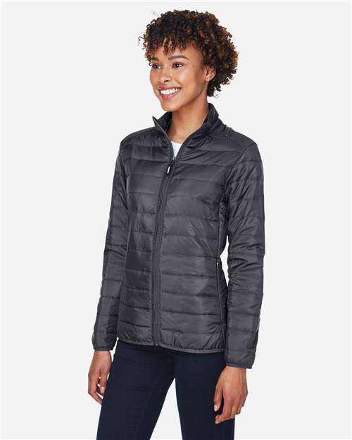 Core365 Women's Prevail Packable Puffer Jacket - CE700W Carbon