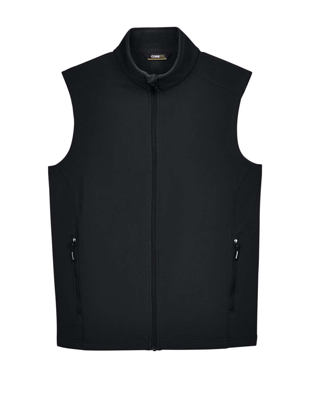 Core365 Men's Cruise Two-Layer Fleece Bonded Soft Shell Vest - CE701 Black