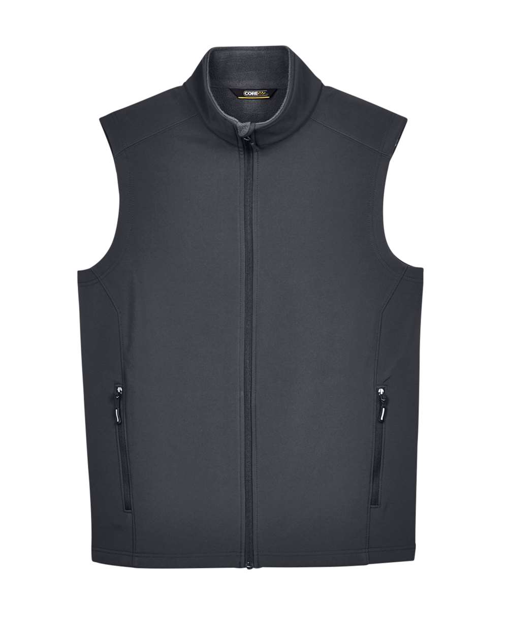Core365 Men's Cruise Two-Layer Fleece Bonded Soft Shell Vest - CE701 Carbon