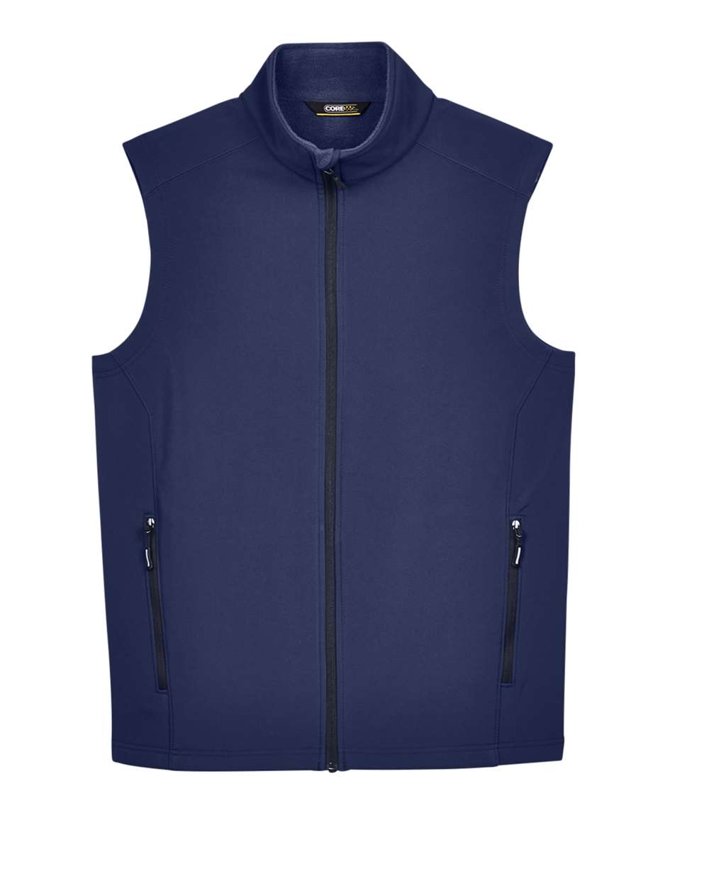 Core365 Men's Cruise Two-Layer Fleece Bonded Soft Shell Vest - CE701 Classic Navy
