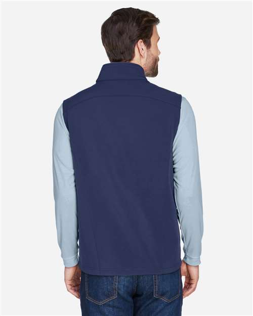 Core365 Men's Cruise Two-Layer Fleece Bonded Soft Shell Vest - CE701 Classic Navy