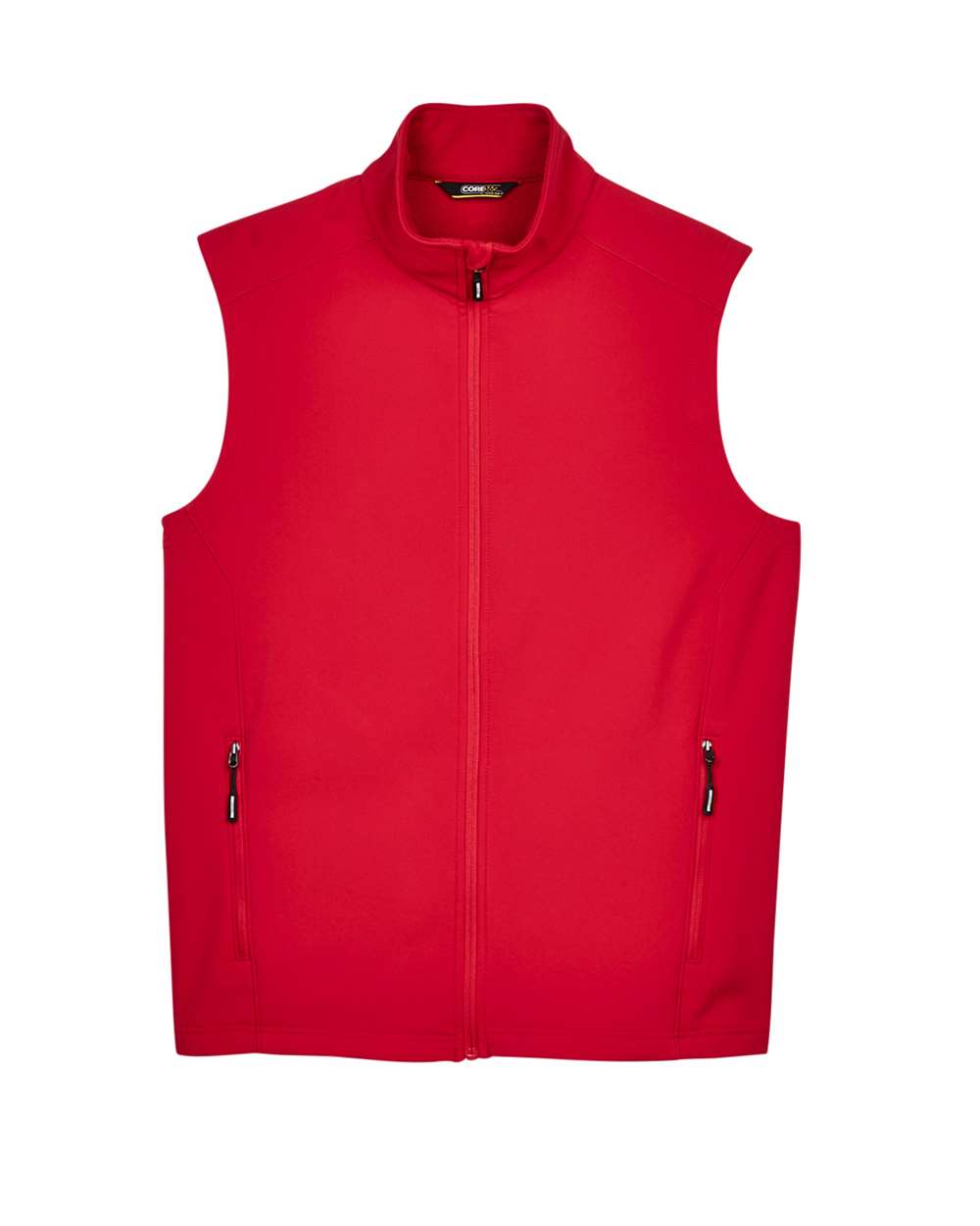 Core365 Men's Cruise Two-Layer Fleece Bonded Soft Shell Vest - CE701 Classic Red