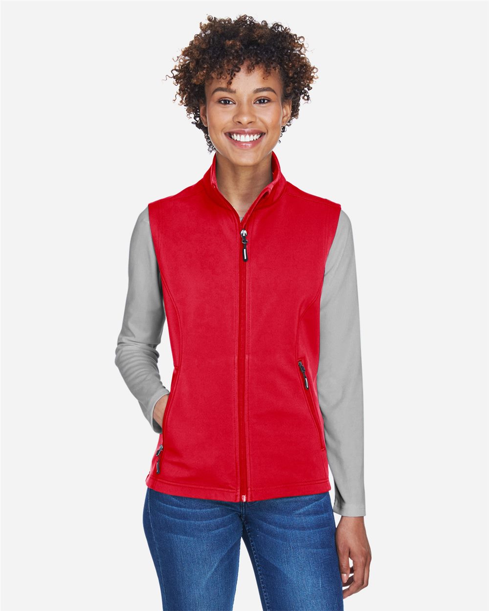 Core365 Women's Cruise Two-Layer Fleece Bonded Soft Shell Vest - CE701W