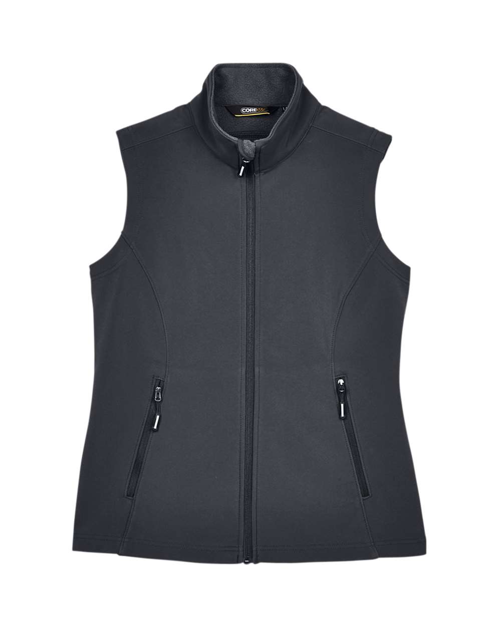 Core365 Women's Cruise Two-Layer Fleece Bonded Soft Shell Vest - CE701W Carbon