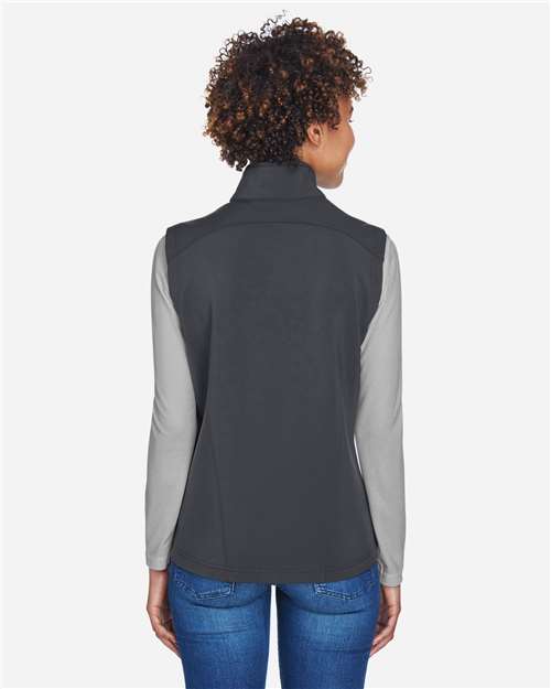 Core365 Women's Cruise Two-Layer Fleece Bonded Soft Shell Vest - CE701W Carbon