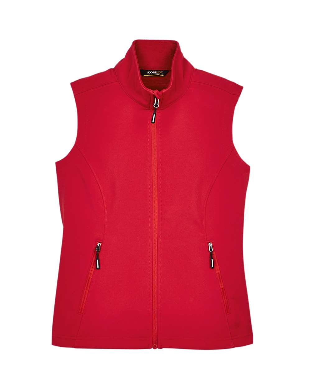 Core365 Women's Cruise Two-Layer Fleece Bonded Soft Shell Vest - CE701W Classic Red