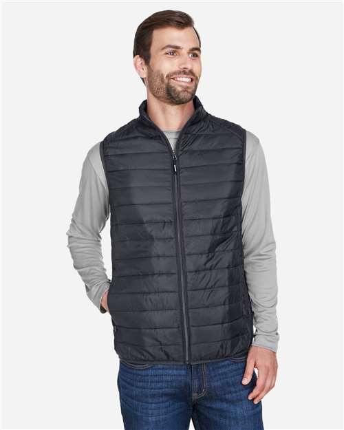 Core365 Men's Prevail Packable Puffer Vest - CE702 Carbon