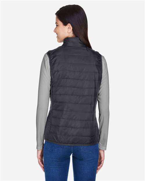 Core365 Women's Prevail Packable Puffer Vest - CE702W Carbon