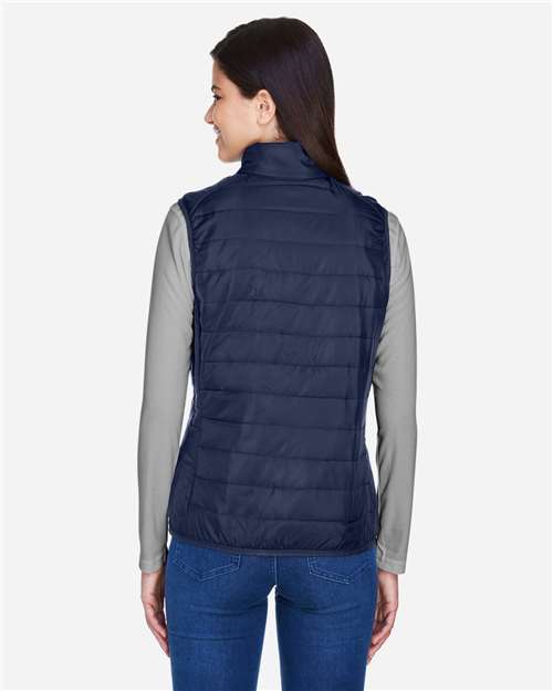 Core365 Women's Prevail Packable Puffer Vest - CE702W Classic Navy
