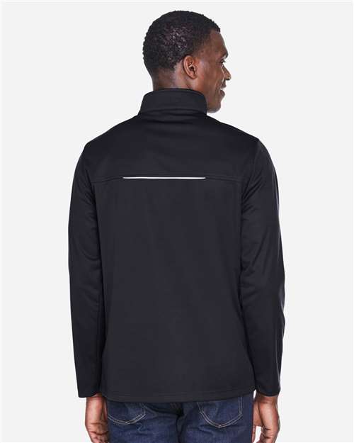 Core365 Men's Techno Lite Three-Layer Knit Tech-Shell - CE708 Black